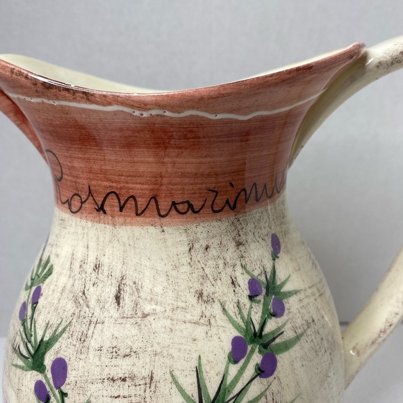 Pitcher Italian Ceramic - Picture 2 of 7